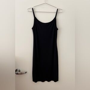 Skims soft lounge short slip dress black size L